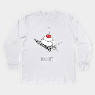 Snail cup cake Kids Long Sleeve T-Shirt